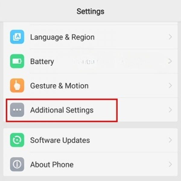 Additional Settings