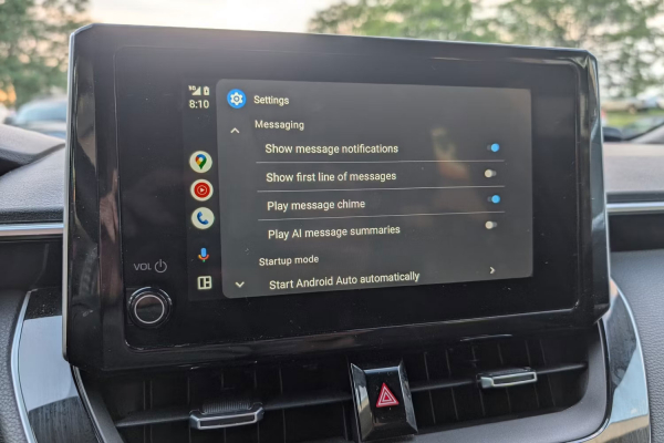 settings Android Auto