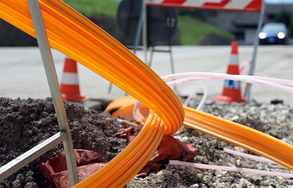 Install fiber optic cable