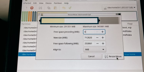 main partition size on Steam Deck