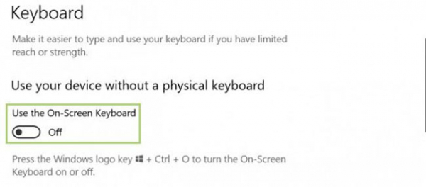 Use the On-Screen Keyboard