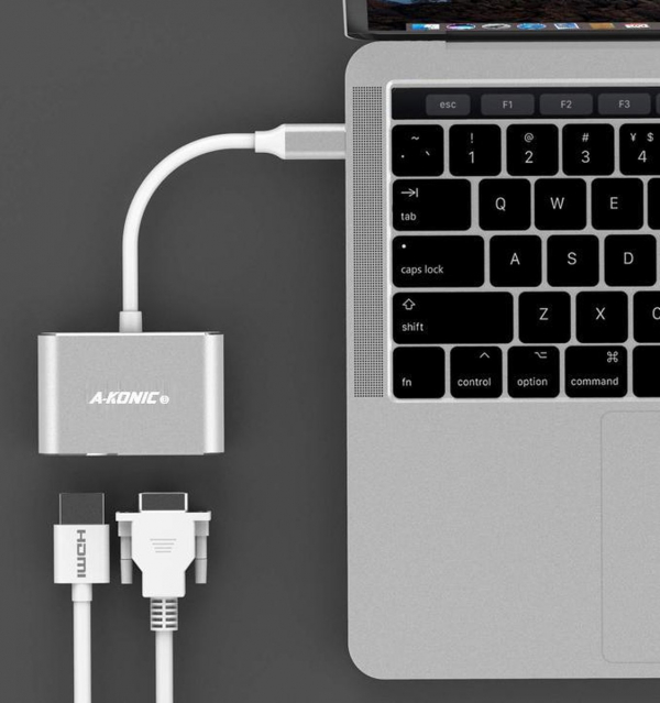 Lention C51sHV USB-C to HDMI & VGA Adapter