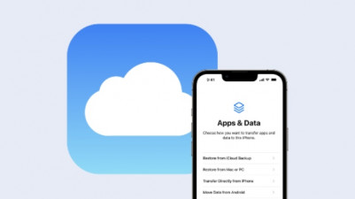 Backing up iPhone, restoring iPhone data from iCloud